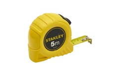 Foto ROLMETER 5M 19MM MET BLOKKEERKNOP STANLEY 1-30-497