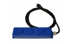 Foto KONTAKTDOOS 3-VOUD. MULTIBLOK + 3 M KABEL 