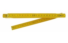 Foto VOUWMETER HOUT 2 M GEEL GU