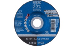 Foto SNIJSCHIJF DOORGEZET Ø125 X 2,4 X 22,2MM INOX PFERD EH 125-2,4 A46RSG