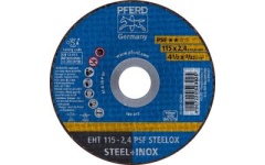 Foto SNIJSCHIJF VLAK Ø115 X 2,4 X 22,2MM INOX PFERD EHT 115-2,4 A46PPSF