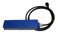 Foto KONTAKTDOOS 4-VOUD. MULTIBLOK + 3 M KABEL 