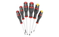 Foto SET (6) SCHROEVENDRAAIERS 2C PLAT/PHILIPS FACOM PROTWIST ATP.J6PB
