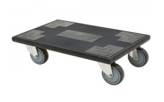 Foto MEUBELROLLER 300 KG WIELEN ZWART RUBBER 350X600MM 