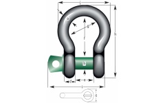 Foto HARPSLUITING MET BORSTBOUT 12000 KG  HBB-12,0 