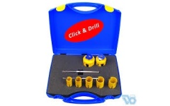 Foto MULTIPURPOSE GATZAGENSET Ø25-82MM HSS PILOOT PROFIT CLICK & DRILL