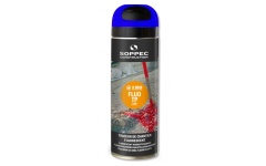 Foto MARKEERVERF FLUO BLAUW SPUITBUS 500 ML SOPPEC FLUO TP