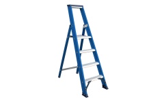 Foto TRAPLADDER ENKEL HERCULES 7 TREDEN BLAUW DAS ET7B