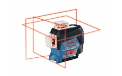 Foto ACCU KRUISLIJNLASER ROOD IP54 3X360° 30M 12V/4XAA BOSCH GLL 3-80 C