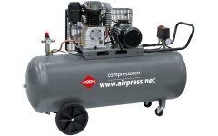 Foto COMPRESSOR 3 X 380V 3KW 380L/MIN KETEL 200L AIRPRESS HK 600-200