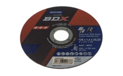 Foto SNIJSCHIJF VLAK Ø125 X 1,6 X 22,23MM INOX NORTON BDX INOXA46T