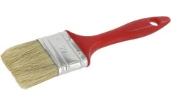 Foto PLATTE VERFBORSTEL WIT HAAR 40 MM PVC-STEEL 