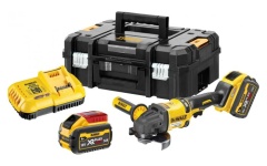 Foto ACCU SLIJPER Ø125MM 54V FLEXVOLT 2 X 9,0Ah DEWALT DCG418X2-QW
