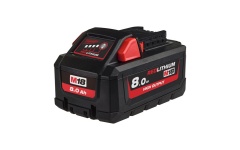 Foto SCHUIFBATTERIJ 18V Li HIGH OUTPUT 8,0Ah  MILWAUKEE M18 HB8