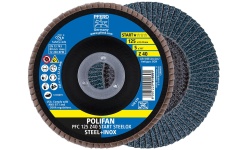 Foto LAMELLENSCHIJF CONISCH Ø125MM K40 STEELOX PFERD POLIFAN PFC 125 Z40 START STEELOX